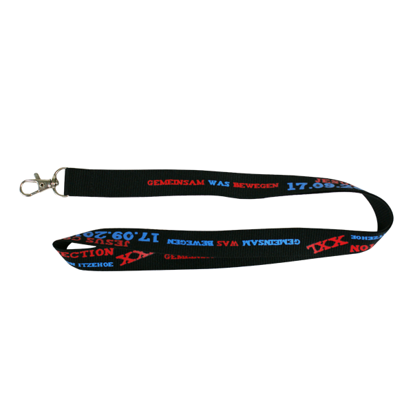 printed lanyard for event with metal hook for ID card | EVPL4063